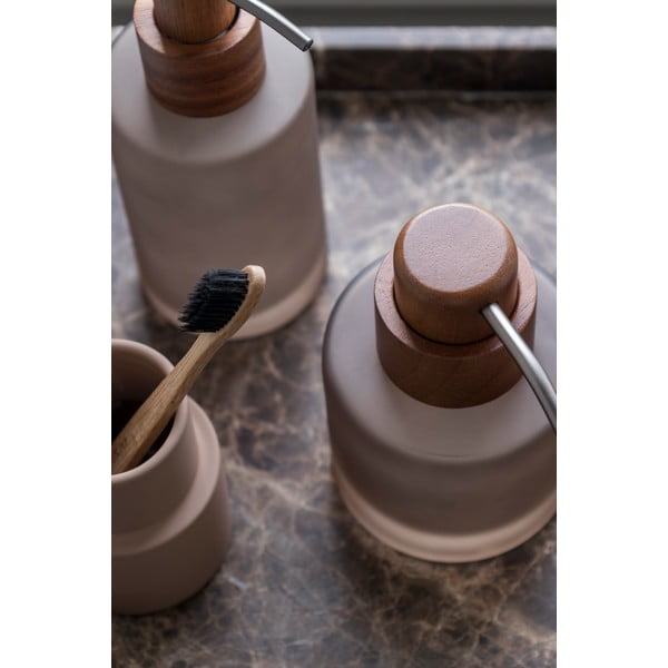 Dispenser sapone in vetro marrone 280 ml Modest - Mette Ditmer Denmark-image-1