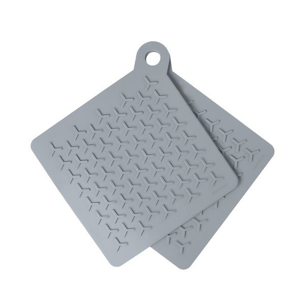 Set di 2 presine Nomad in silicone grigio - Blomus-image-2