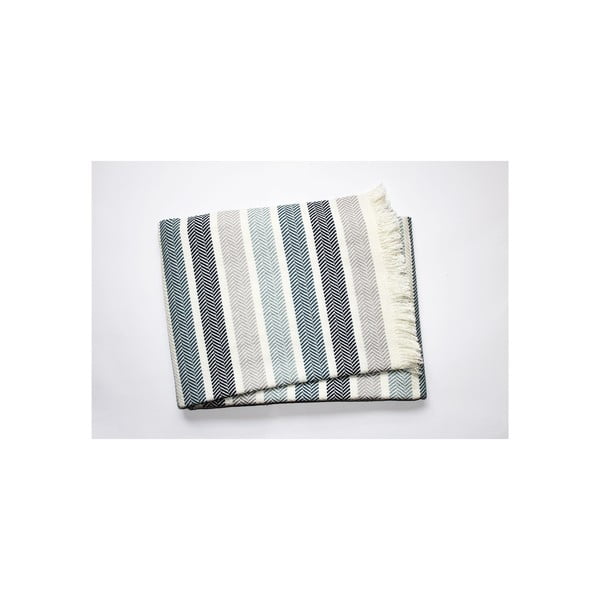 Plaid estivo grigio-blu , 140 x 180 cm Ocean - Euromant