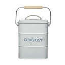 Contenitore grigio per rifiuti compostabili 3 l Living Nostalgia - Kitchen Craft