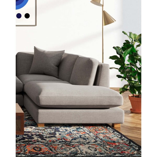 Divano angolare grigio chiaro (angolo destro) Pomo - Ame Yens-image-4