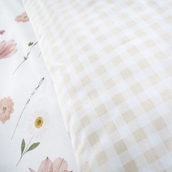 Biancheria da letto bianca e rosa , 135 x 200 cm Wild Flowers - Catherine Lansfield-image-4