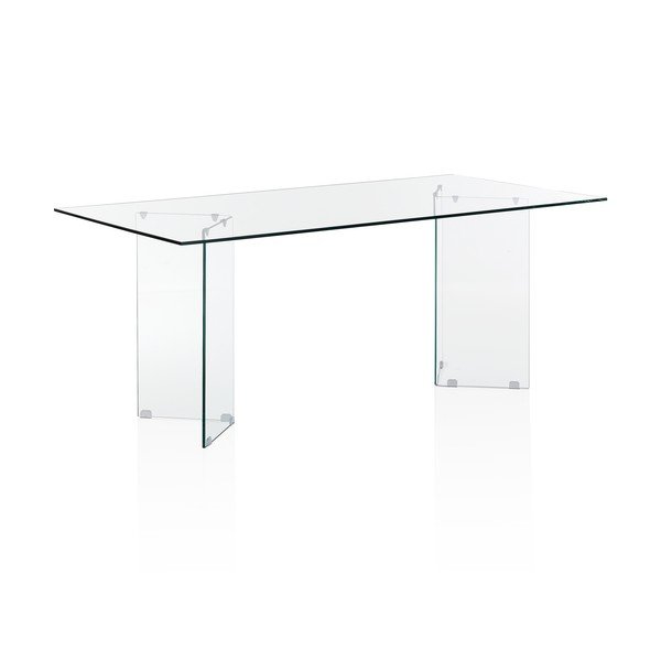 Tavolo da pranzo in vetro 90x180 cm Kaya – Tomasucci