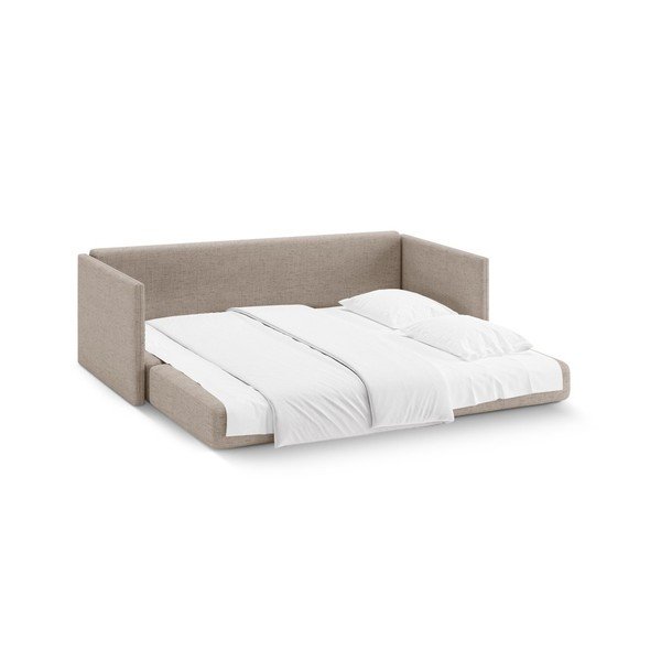 Divano marrone chiaro allungabile con rivestimento in ciniglia 209 cm Shannon – Cosmopolitan Design-image-3