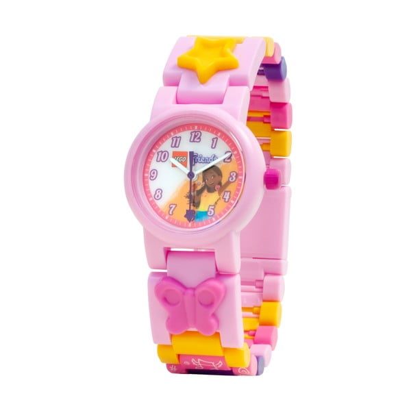 Orologio da polso rosa con cinturino pieghevole Andrea - LEGO®