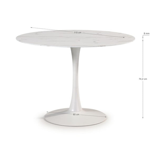 Tavolo da pranzo rotondo ø 110 cm Ada - Marckeric-image-3
