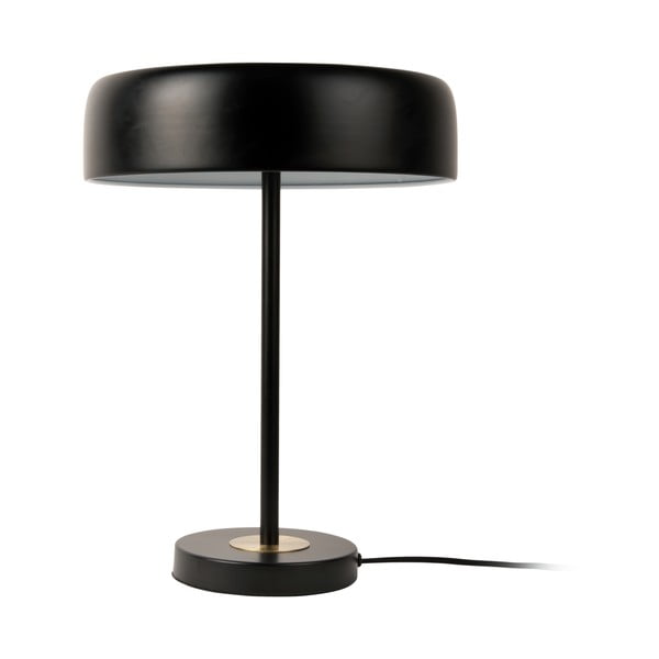 Lampada da tavolo nera con paralume in metallo (altezza 40 cm) Gold Disc - Leitmotiv