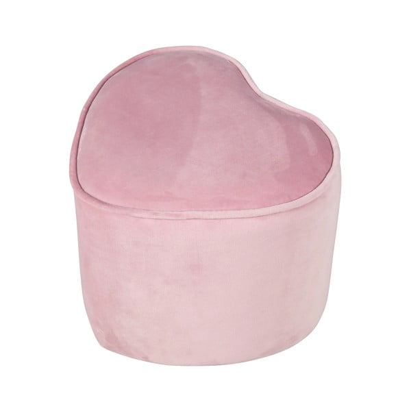 Pouf per bambini in velluto rosa chiaro Lil Sofa - Roba