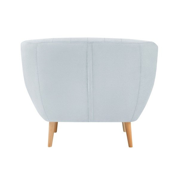 Poltrona in velluto azzurro Sardaigne - Mazzini Sofas-image-3