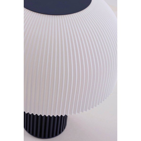 Lampada da tavolo bianca/blu in plastica (altezza totale 29 cm) Maya – Jotex-image-4