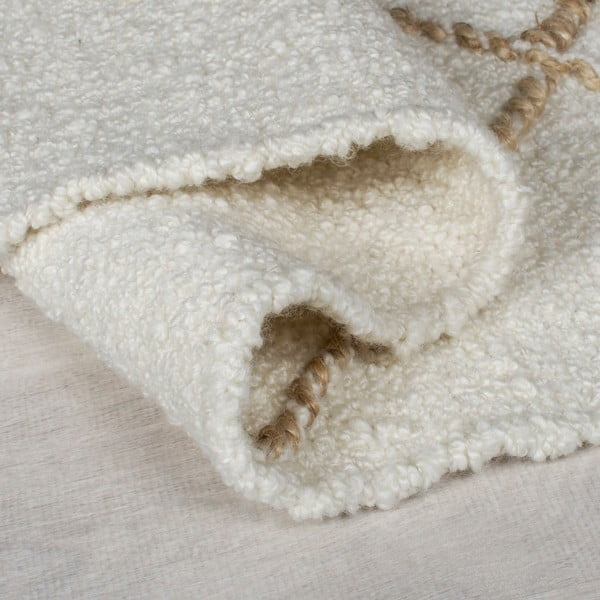 Tappeto color crema in misto lana tessuto a mano 120x170 cm Astera Linear – Flair Rugs-image-2