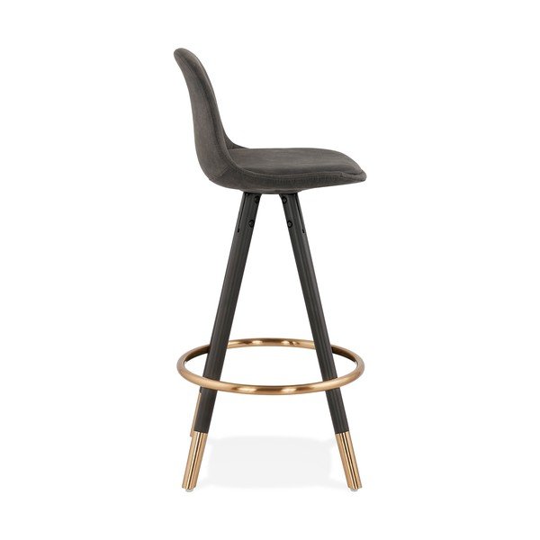 Sedia mini bar, grigia, altezza seduta 65 cm Bruce - Kokoon-image-2