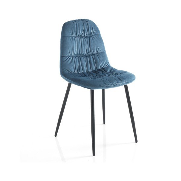 Set di 4 sedie da pranzo blu Fluffy - Tomasucci