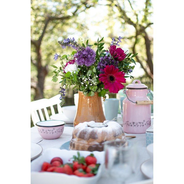 Lattiera smaltata rosa Meadow, 2 l - Orion-image-4