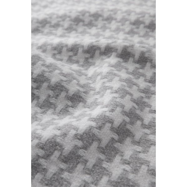 Plaid grigio chiaro con motivo a binario di gallo , 140 x 180 cm Pearls - Euromant-image-3