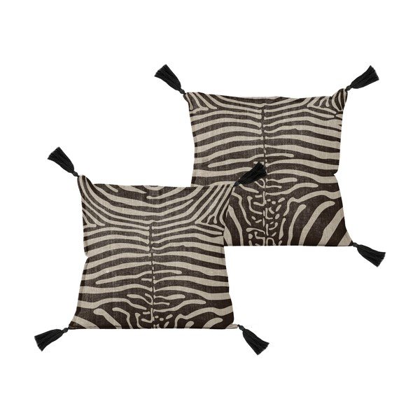 Cuscino decorativo Borlas Zebra, 45 x 45 cm - Really Nice Things-image-2