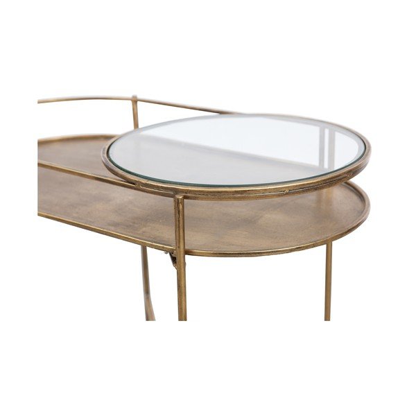 Tavolino in vetro con base in oro Adorable - BePureHome-image-2