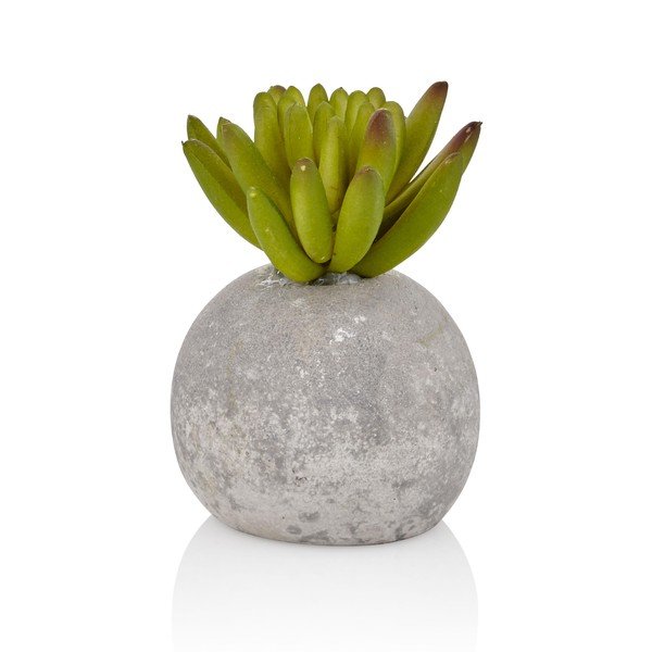 Umělý sukulent v betonovém květináči The Mia Crassula