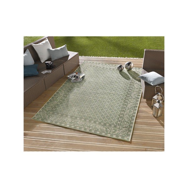 Tappeto da esterno verde e crema , 160 x 230 cm Royal - NORTHRUGS-image-4