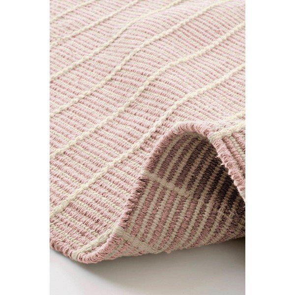 Passatoia rosa in cotone tessuta a mano 80x150 cm Irma – Jotex-image-2