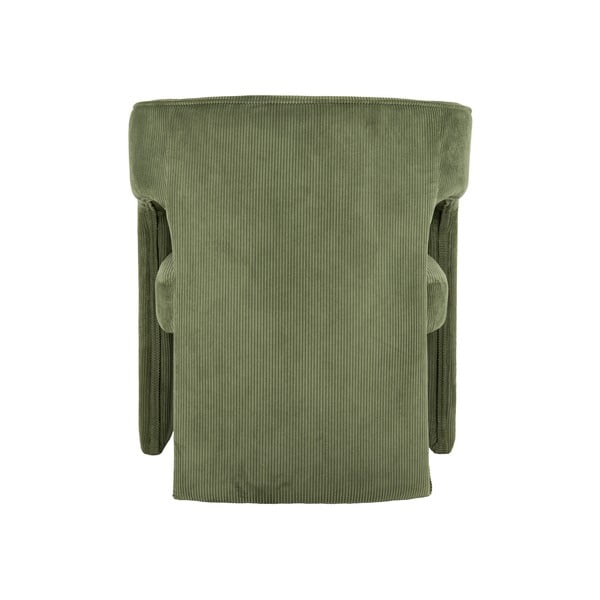 Poltrona in velluto a coste verde Vigor - Leitmotiv-image-4