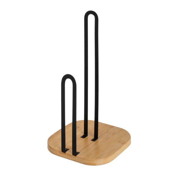 Portarotolo da cucina verticale nero/di colore naturale in metallo – Casa Selección