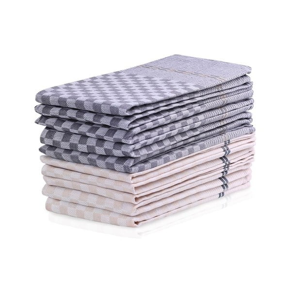 Asciugamani in cotone in set da 10 50x70 cm Louie - DecoKing