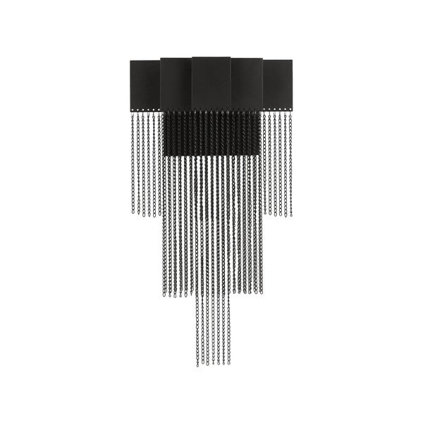 Lampada da parete LED nera opaca in acciaio con intensità regolabile Revια – Nova Luce