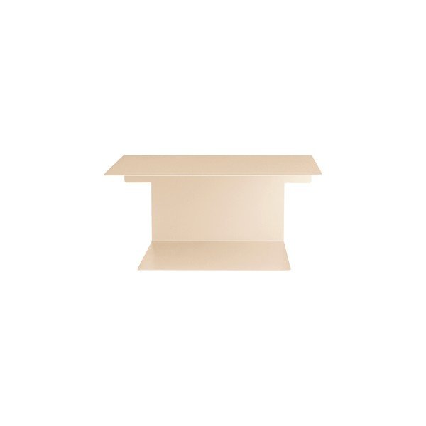 Comodino beige in acciaio da parete/con ripiani Broom – Ellos Home-image-2