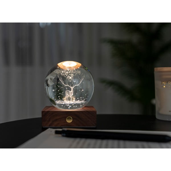 Decorazione luminosa marrone scuro con ricarica USB Amber – Gingko-image-4