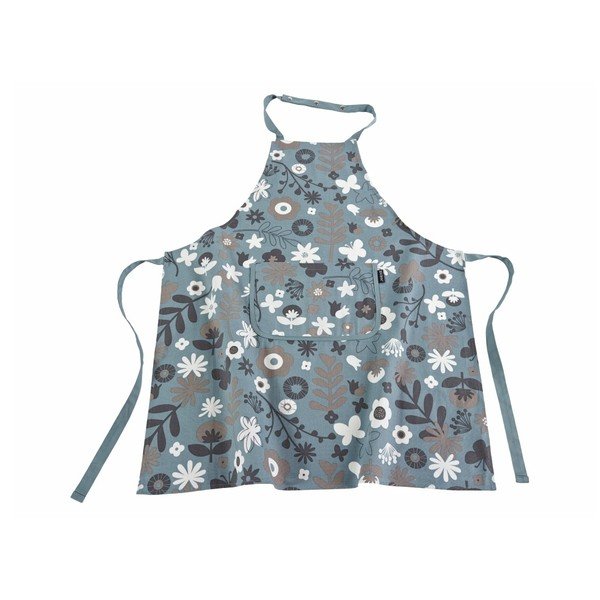 Modro-bílá zástěra ZicZac Floral
