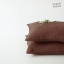 Federa per cuscino in lino 50x70 cm Chocolate – Linen Tales