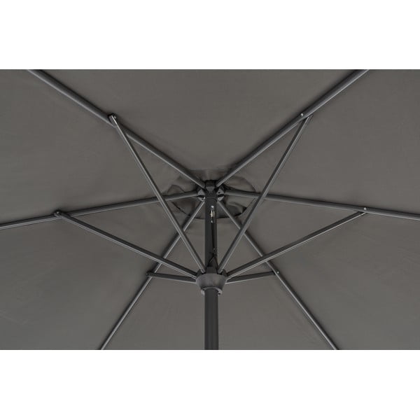 Ombrellone nero ø 300 cm Roja - Rojaplast-image-1