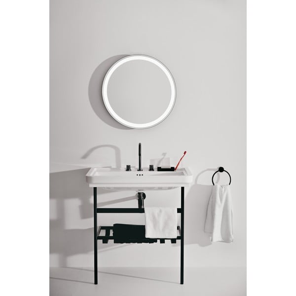 Scaffale in metallo nero da sotto lavabo 56x82 cm Conca - Ideal Standard-image-3