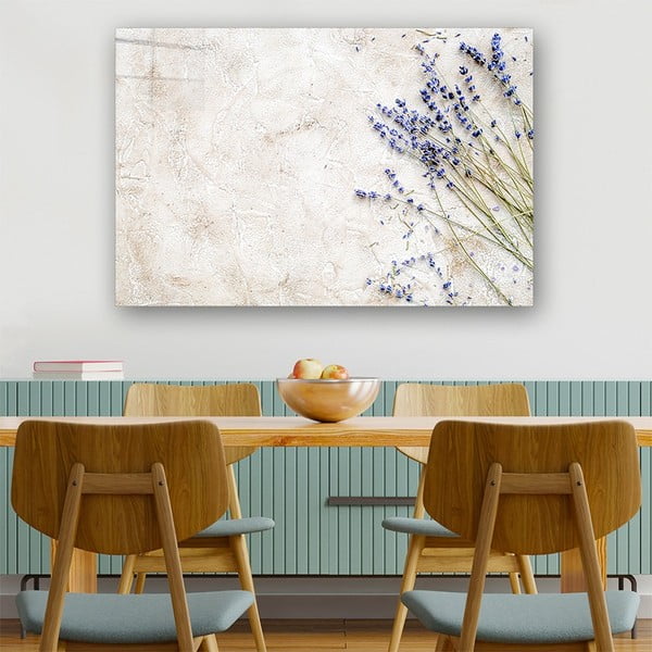 Pittura su vetro 100x70 cm Lavender - Wallity-image-1