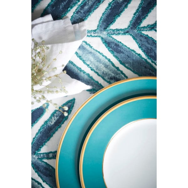 Piatto da dessert in porcellana color petrolio ø 20,5 cm Ginger - Côté Table-image-3