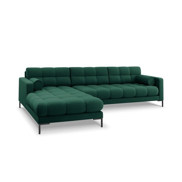 Divano ad angolo verde, angolo sinistro Bali - Cosmopolitan Design-image-3