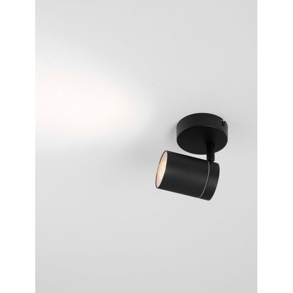 Faretto nero opaco in metallo con struttura flessibile 12x8 cm Alma – Nova Luce-image-3