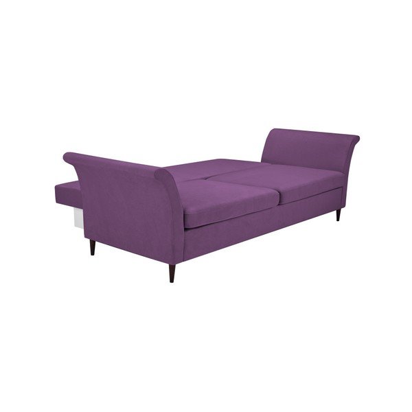 Divano letto 3 posti viola con contenitore Peony - Mazzini Sofas-image-4