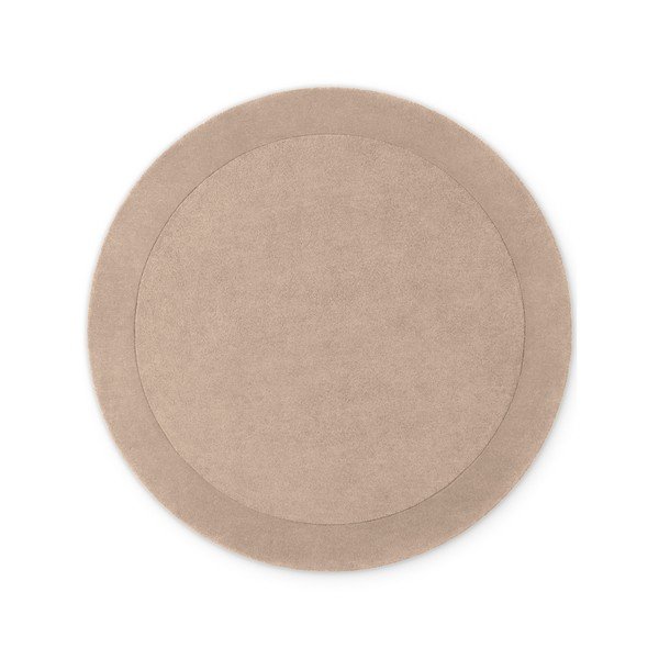 Tappeto rotondo beige in misto lana tessuto a mano ø 150 cm Kivi – Villeroy&Boch
