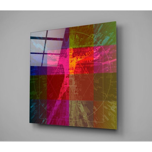 Pittura su vetro , 100 x 100 cm Da Vinci's Lines - Insigne-image-3