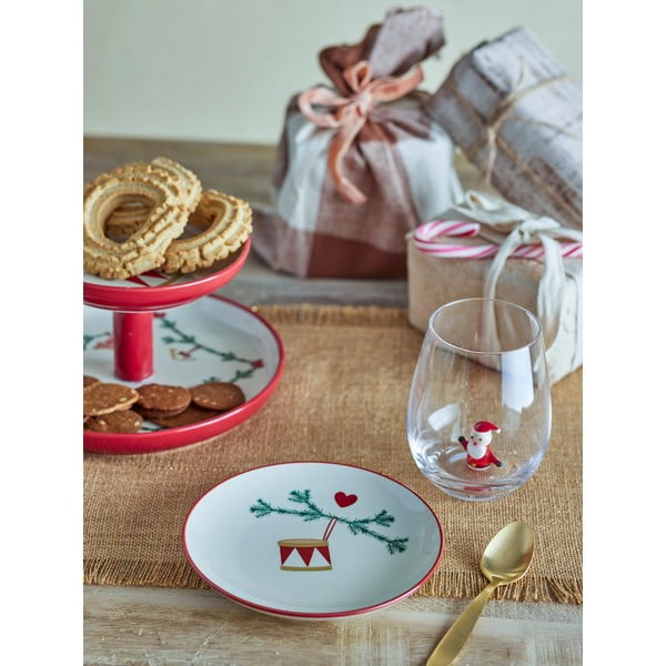 Set di piatti da dolce color crema in gres a tema natalizio 2 pz ø 16 cm Yule – Bloomingville-image-1