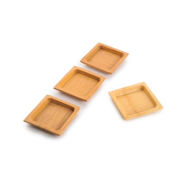 Sada 4 misek z bambusu na omáčky Bambum, ⌀ 6 cm