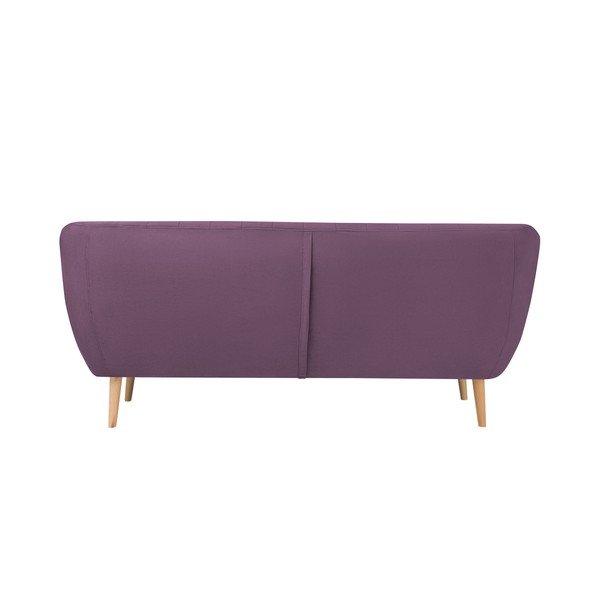 Divano in velluto viola Sardaigne, 188 cm - Mazzini Sofas-image-3