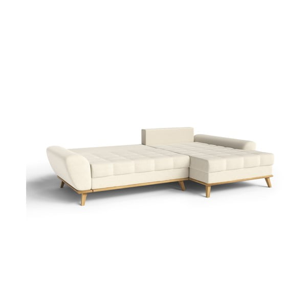 Divano letto angolare crema (penisola a destra) Balitco - Ropez-image-2