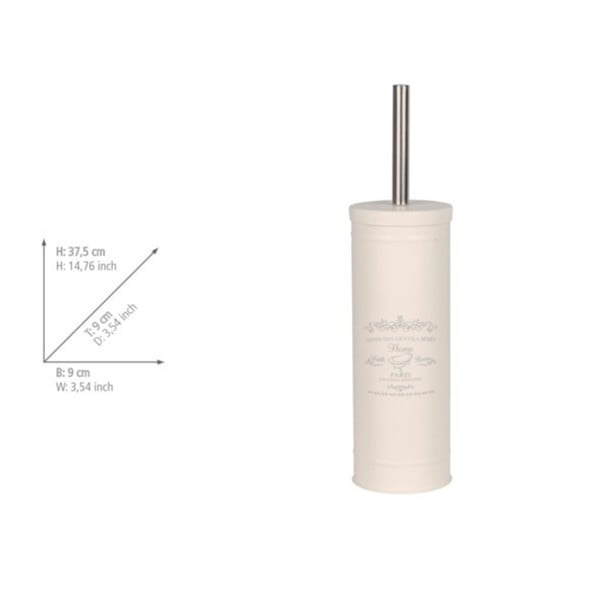 Scopino WC color crema in acciaio Home – Wenko-image-2