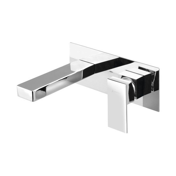 Rubinetto per lavandino in argento lucido da incasso (con una uscita) Latus – Sapho-image-2