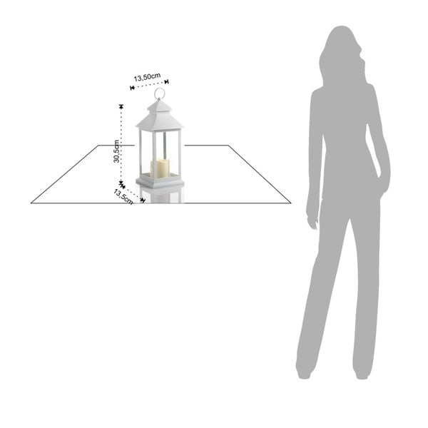 Lanterna decorativa a LED bianca di grandi dimensioni adatta agli esterni Lante - Tomasucci-image-2