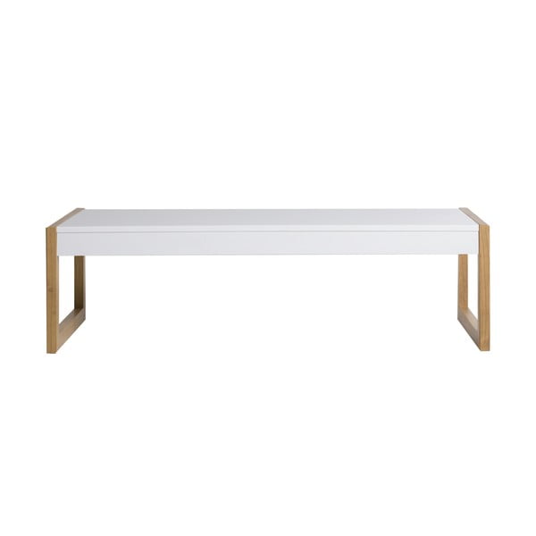 Tavolino bianco Quadrato, 120 x 35 cm - Marckeric