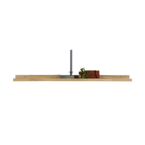 Mensola per quadri in legno di quercia in colore naturale 120 cm Studio - WOOOD-image-2